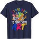 It's A Good Day To Make Art Clothes & Art Teacher Drawing Teacher Black Small Modern Classic Short Sleeve T-Shirt - T-Shirt | Navy