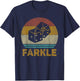 Farkle Vintage Farkle Dice Game T-Shirt - T-Shirt | Navy