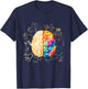 Diamond Deals LLC - Colorful Brain - Science And Art - Neuroscience Neurologist T-Shirt - T-Shirt | Navy