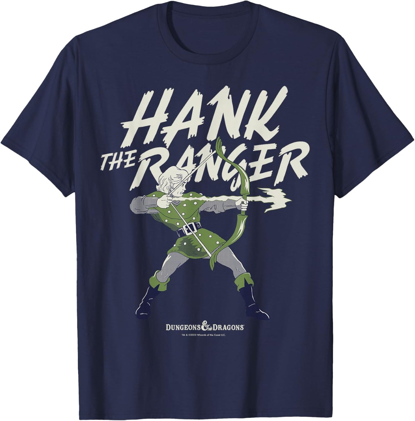 Dungeons & Dragons Hank The Ranger Portrait T-Shirt - T-Shirt | Navy