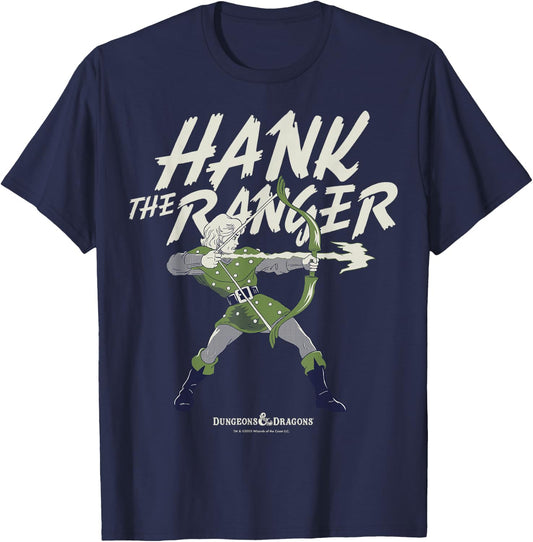 Dungeons & Dragons Hank The Ranger Portrait T-Shirt - T-Shirt | Navy
