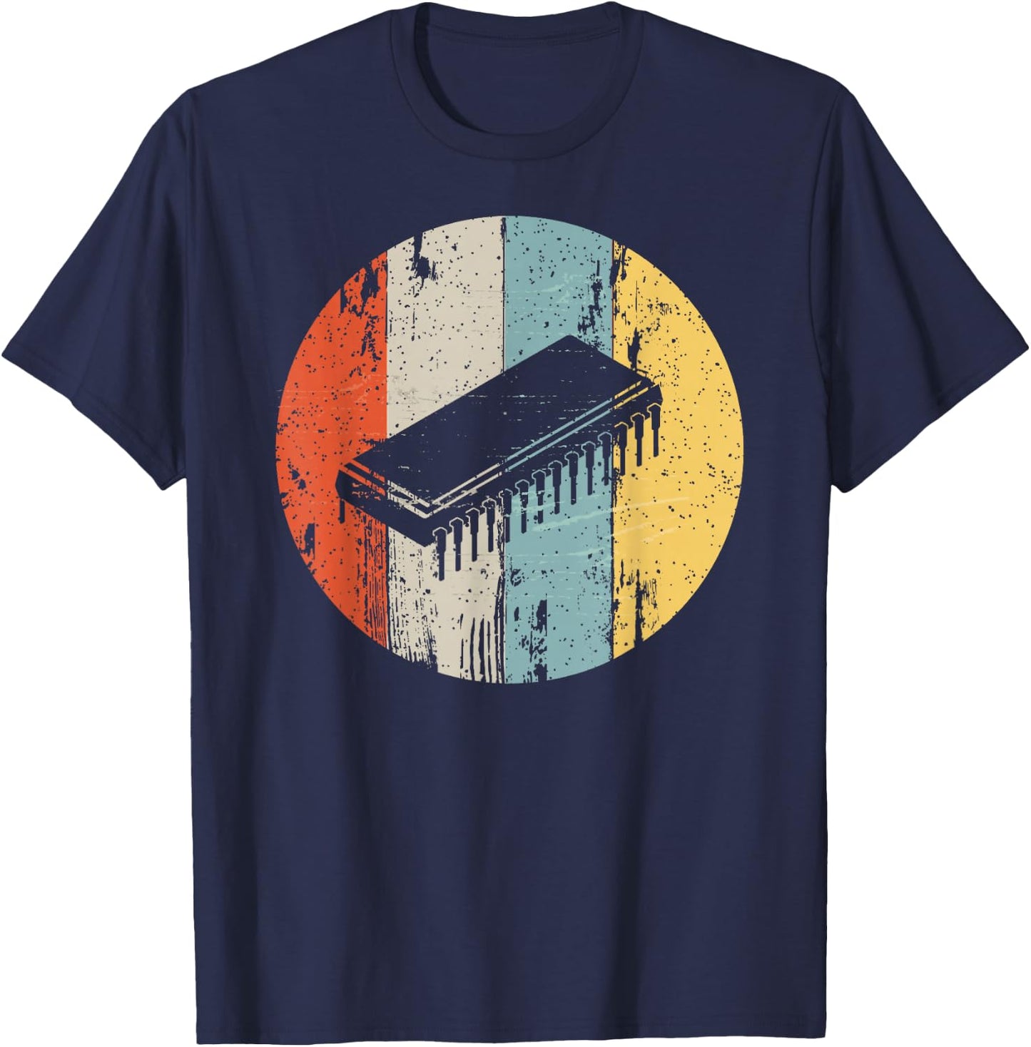Electronics circuit product Gift nerds geeks programmers T-Shirt - T-Shirt | Navy