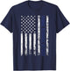 School Resource Officer SRO USA Flag T-Shirt - T-Shirt | Navy