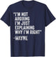 Wayne Quote Funny Birthday Custom Name Idea Engineer T-Shirt - T-Shirt | Navy