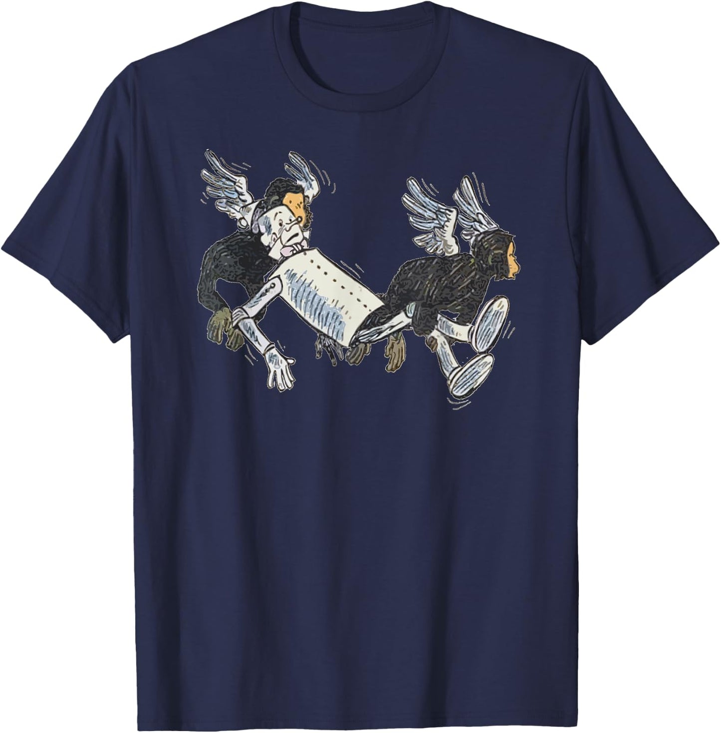 Flying Monkeys TinMan Shirt Art The Wizard Of OZ Tin man T-Shirt - T-Shirt | Navy
