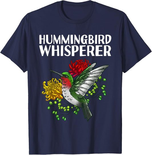 Cute Hummingbird Women Kids Hummingbird Whisperer T-Shirt - T-Shirt | Navy