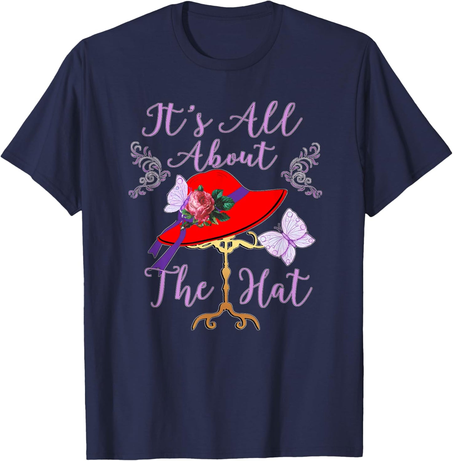 Red Hat It’s All About the Hat Gift T-Shirt - T-Shirt | Navy