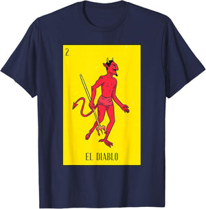 el diablo Mexican Lottery culture T-Shirt - T-Shirt | Navy