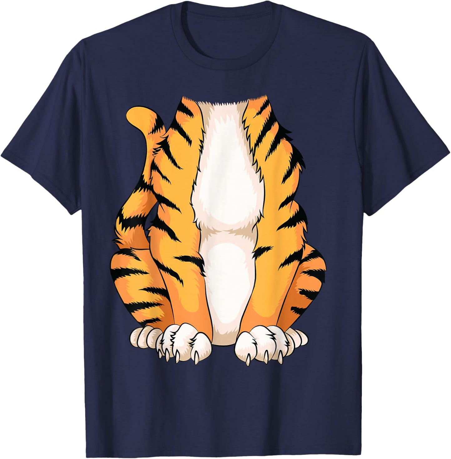 Cute Headless Tiger Costume Halloween | Funny Animal Gift T-Shirt - T-Shirt | Navy
