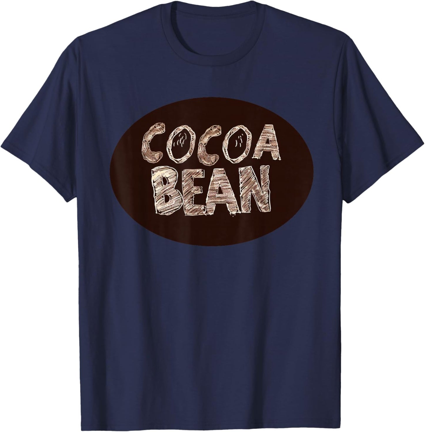 Funny Cocoa Bean Costume for Chocolate Boys and Girls T-Shirt - T-Shirt | Navy
