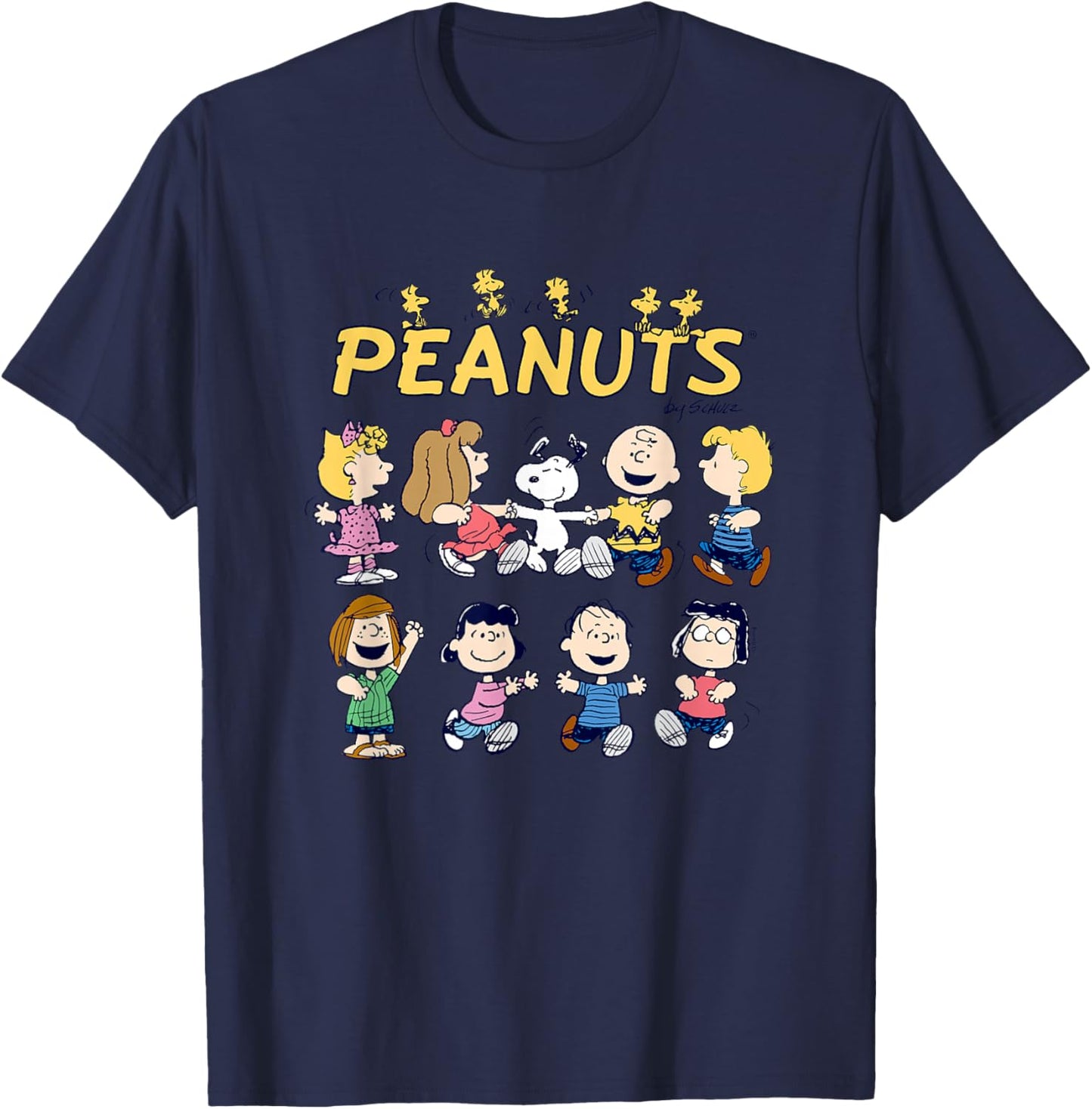 Peanuts - Friends Group T-Shirt - T-Shirt | Navy