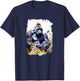 Gorilla Flower Butterfly T-Shirt - T-Shirt | Navy