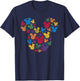 Disney Mickey Mouse Icon Retro Rainbow Small T-Shirt - T-Shirt | Navy