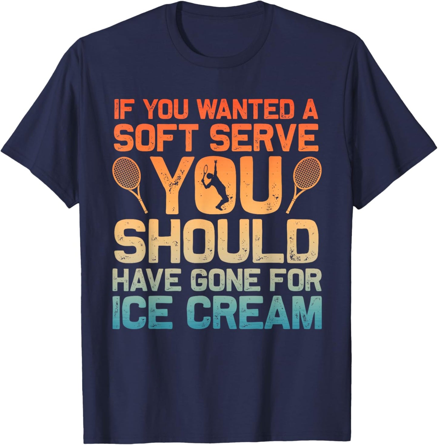 Cool Tennis Novelty Women Tennis Lover Tennis Player T-Shirt - T-Shirt | Navy