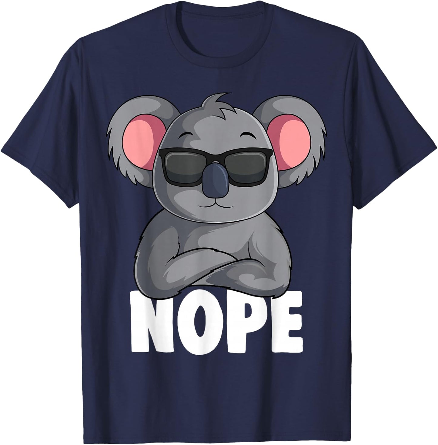 Koala Nope Koala Bear Children Girls Women T-Shirt - T-Shirt | Navy
