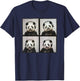 Panda Wearing Headphones Animal Music Photobooth Cool Panda T-Shirt - T-Shirt | Navy