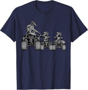 Quad Bike Father and Son Four Wheeler ATV Gift T-Shirt - T-Shirt | Navy
