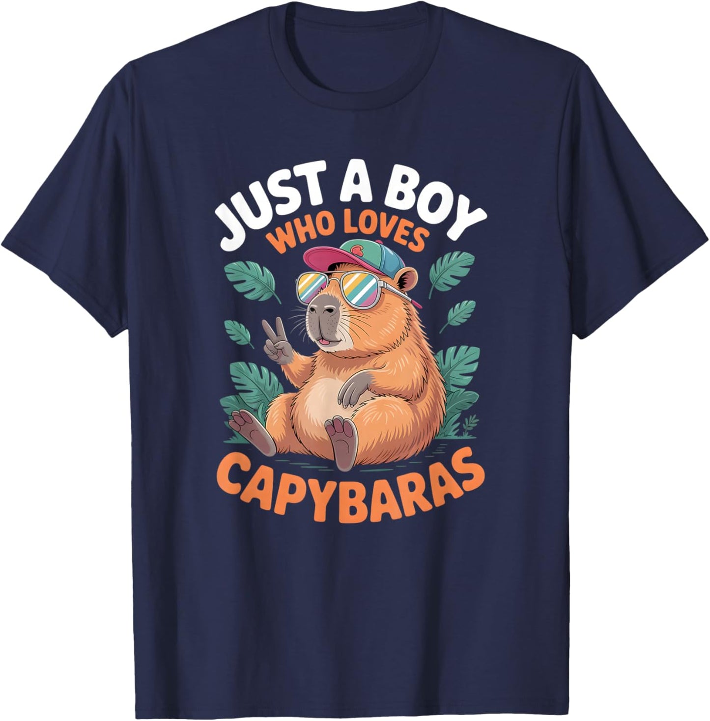 Boys Capybara T-Shirt - T-Shirt | Navy