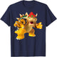 Super Mario Bowser 3D Poster T-Shirt - T-Shirt | Navy