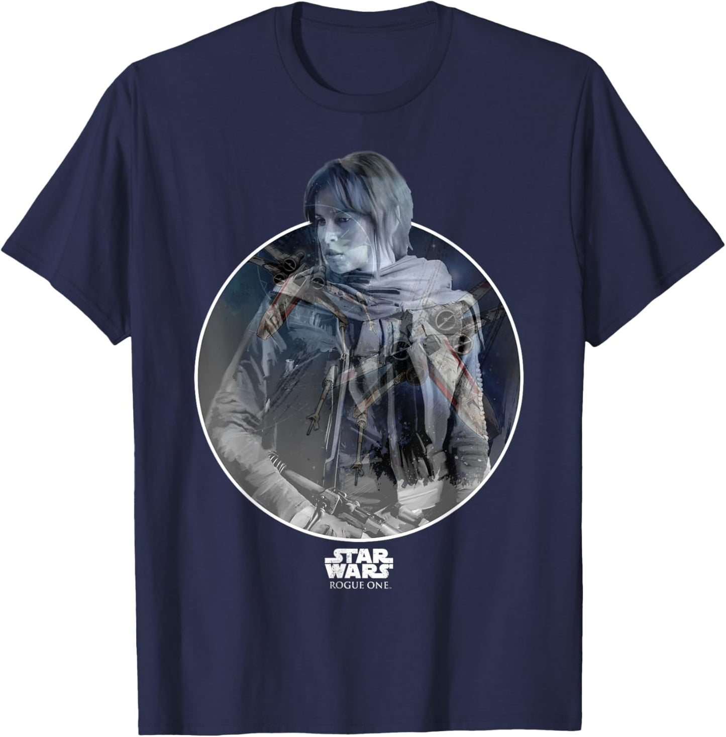Star Wars Rogue One Jyn Erso X-Wing T-Shirt - T-Shirt | Navy