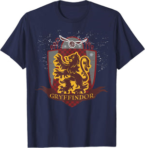 Harry Potter Gryffindor Quidditch Shield T-Shirt - T-Shirt | Navy