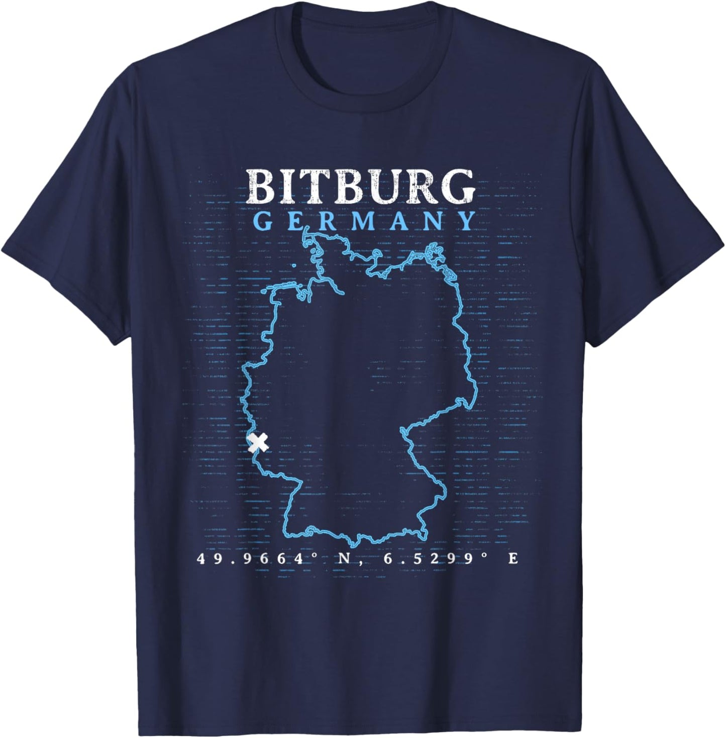 Germany Bitburg T-Shirt - T-Shirt | Navy