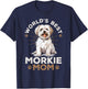 Morkie Dog Breed Pet World's Best Morkie Mom Women Girls Kids T-Shirt - T-Shirt | Navy