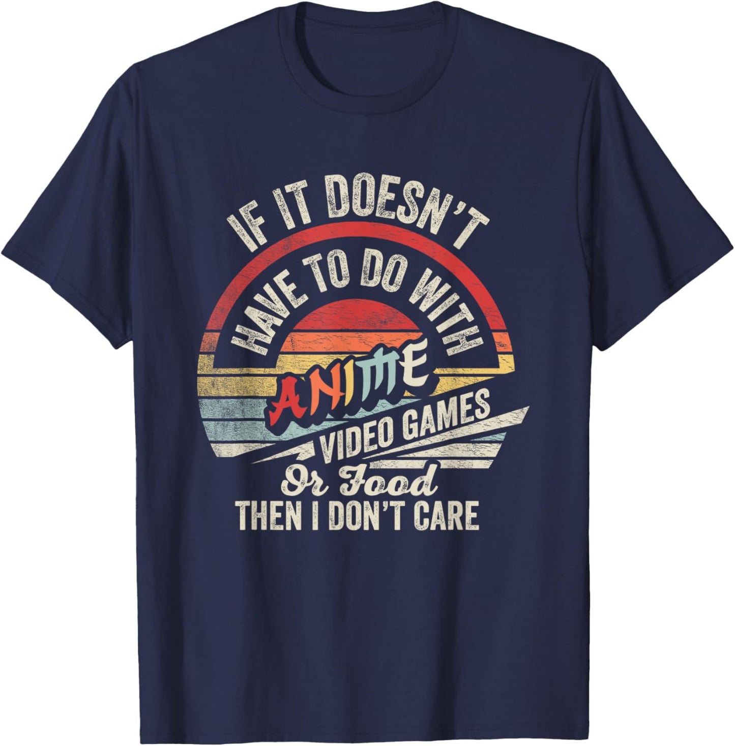 Vintage Anime Video Game Food Shirt Video Games Food Anime T-Shirt - T-Shirt | Navy