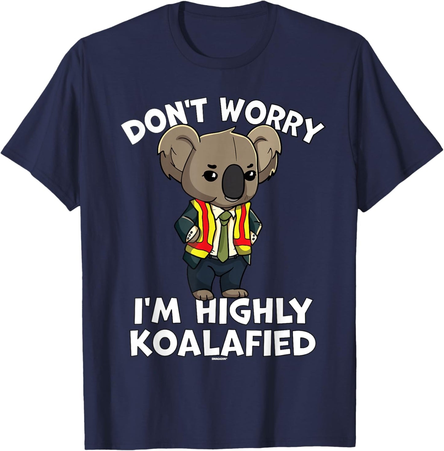 AM Leadership Coworker Swagazon Associate Koala Koalafied T-Shirt - T-Shirt | Navy