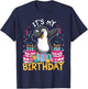 Its My Birthday Animal Kids Cake Gift Funny Dabbing Penguin T-Shirt - T-Shirt | Navy