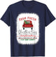 Farm Fresh Red Truck Christmas Tree Bleached T-Shirt - T-Shirt | Navy
