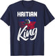 Haitian King Haiti Flag Crown Haitian Pride T-Shirt - T-Shirt | Navy