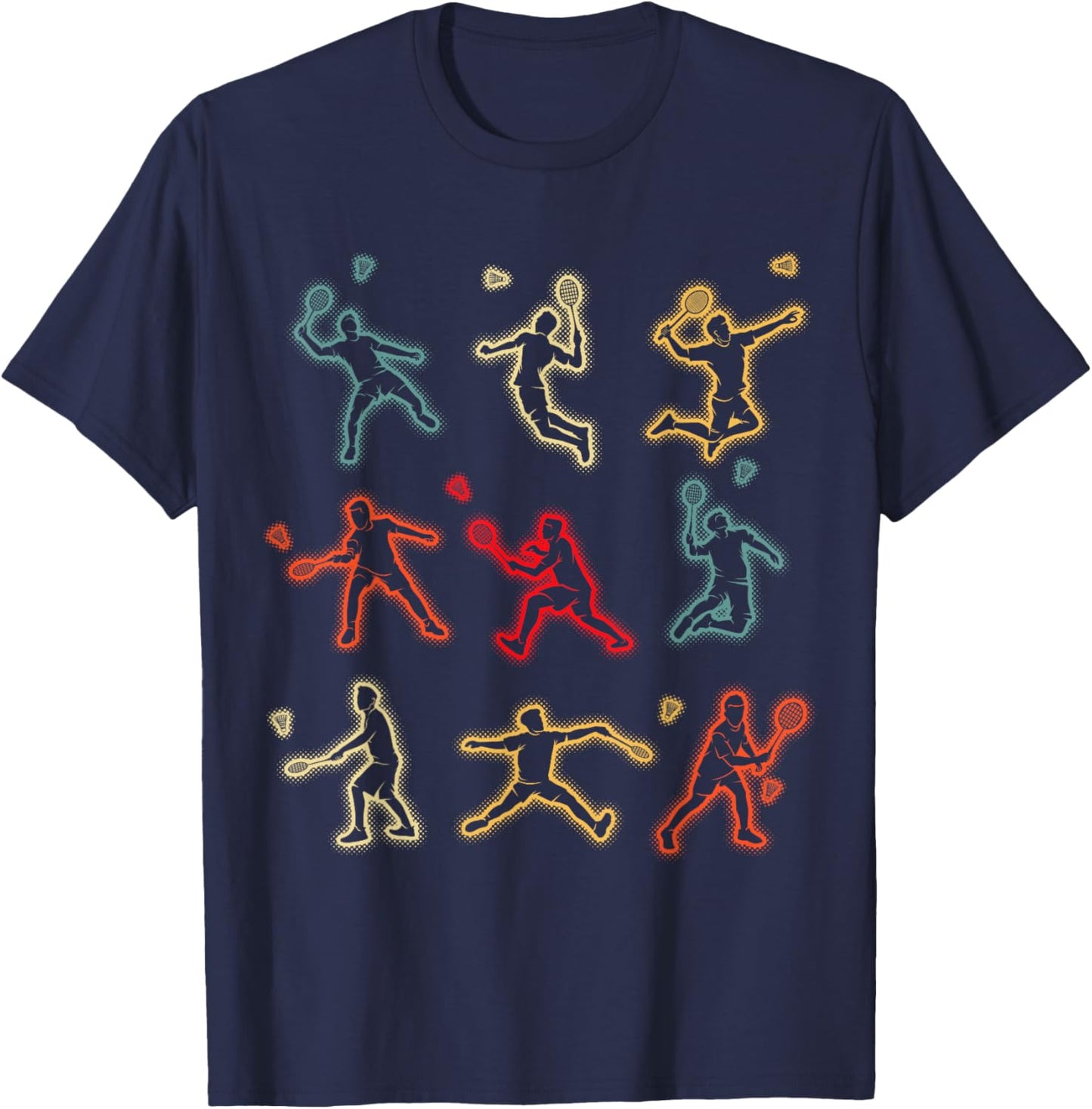 Badminton Shuttlecock Kids Youth Boys T-Shirt - T-Shirt | Navy