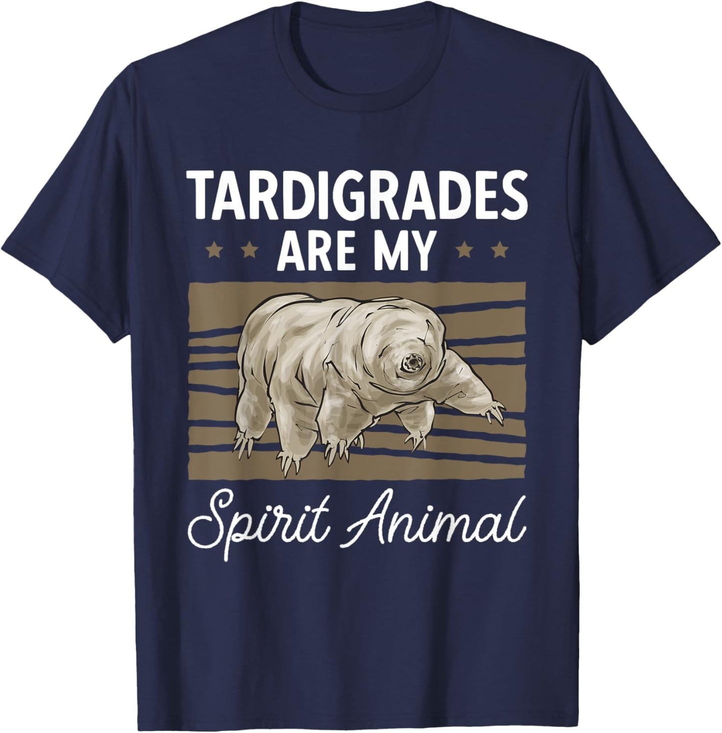 Tardigrade Water Bear Spirit Animal Tardigrade T-Shirt - T-Shirt | Navy