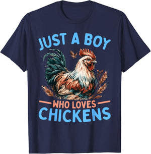 Rooster Boys Chicken T-Shirt - T-Shirt | Navy