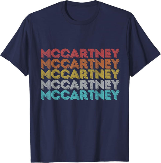 Vintage Retro McCartney T-Shirt - T-Shirt | Navy