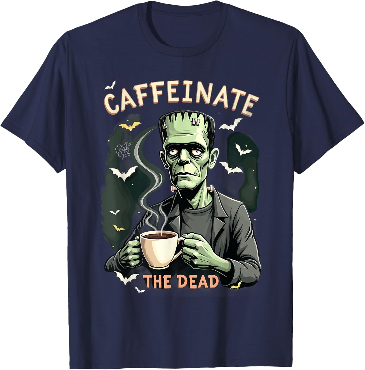 Haunted Frankenstein's Brew T-Shirt - T-Shirt | Navy