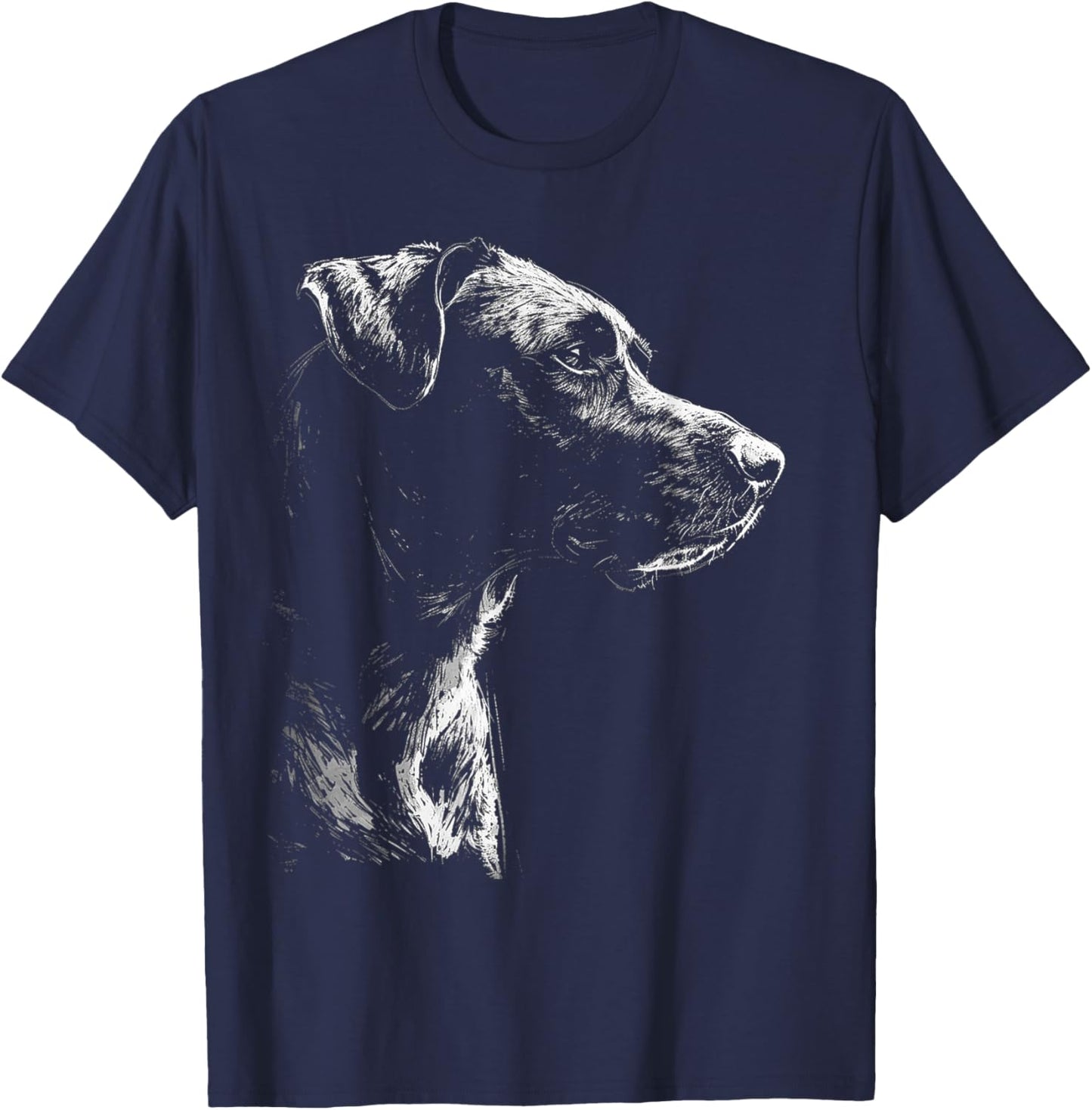 Labrador Graphic Pet Art Dog Labrador T-Shirt - T-Shirt | Navy