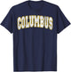 Columbus Vintage City T-Shirt - T-Shirt | Navy