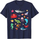 Children Children Sea Creatures Clown Fish Cute T-Shirt - T-Shirt | Navy