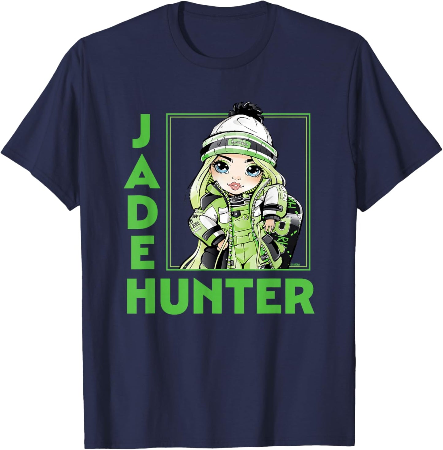 Rainbow High - RH Holiday Jade Hunter T-Shirt - T-Shirt | Navy