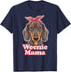 Weenie Mama Funny Dachshund Lover Weiner Dog T-Shirt - T-Shirt | Navy