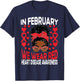 Heart Disease African American Girl In February We Wear Red T-Shirt - T-Shirt | Navy