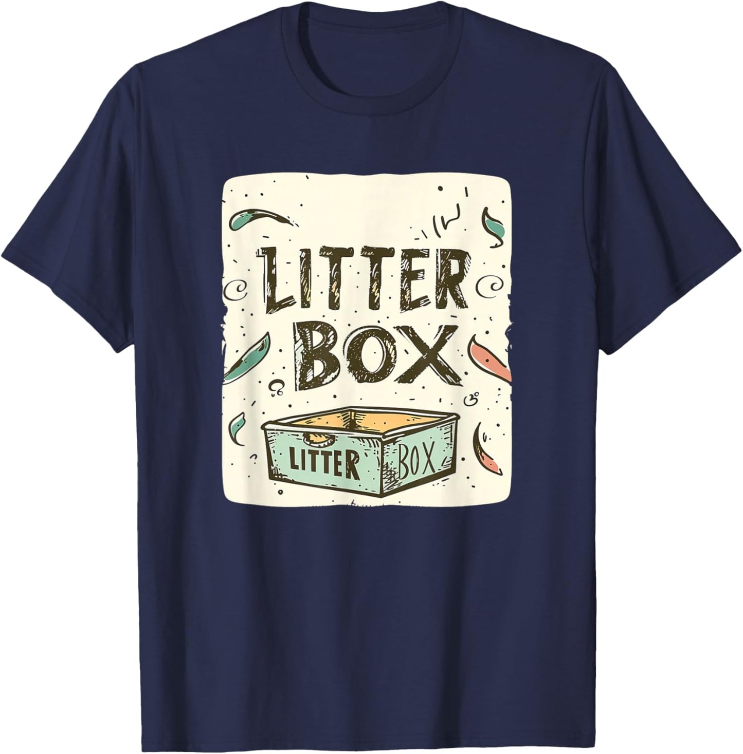 Fun Litter Box Speech Costume T-Shirt - T-Shirt | Navy