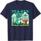 Tea-Rex Funny Dinosaur Tea Lover T-Shirt - T-Shirt | Navy