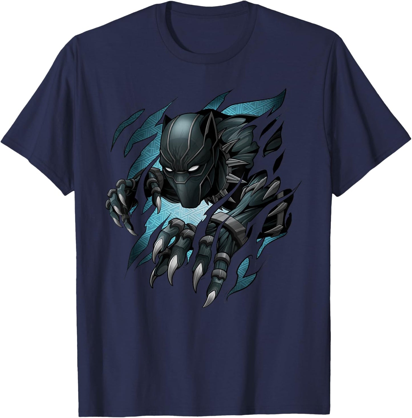 Marvel Black Panther T'Challa Claw Marks Small T-Shirt - T-Shirt | Navy
