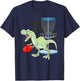 T Rex Frisbee Dinosaur Recreational Tosser Dino Disc Golf T-Shirt - T-Shirt | Navy