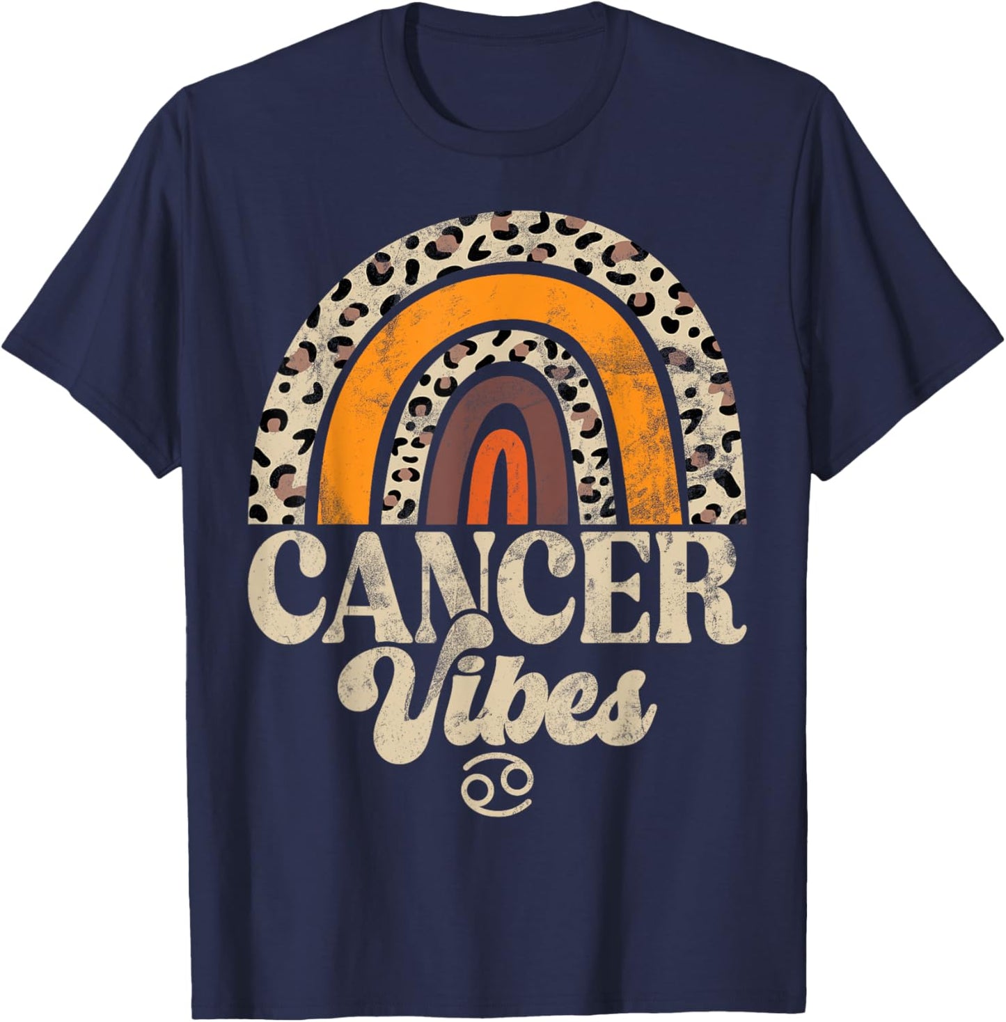 Cancer Vibes Cancer Zodiac T-Shirt - T-Shirt | Navy