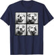 English Bulldog Puppy Face Pet Portrait Bulldog Mom T-Shirt - T-Shirt | Navy