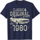 45th Birthday 1980 Classic Car T-Shirt - T-Shirt | Navy